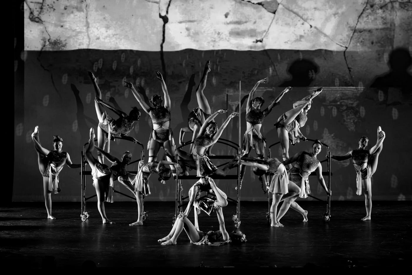 Allstars Studio dancers on stage